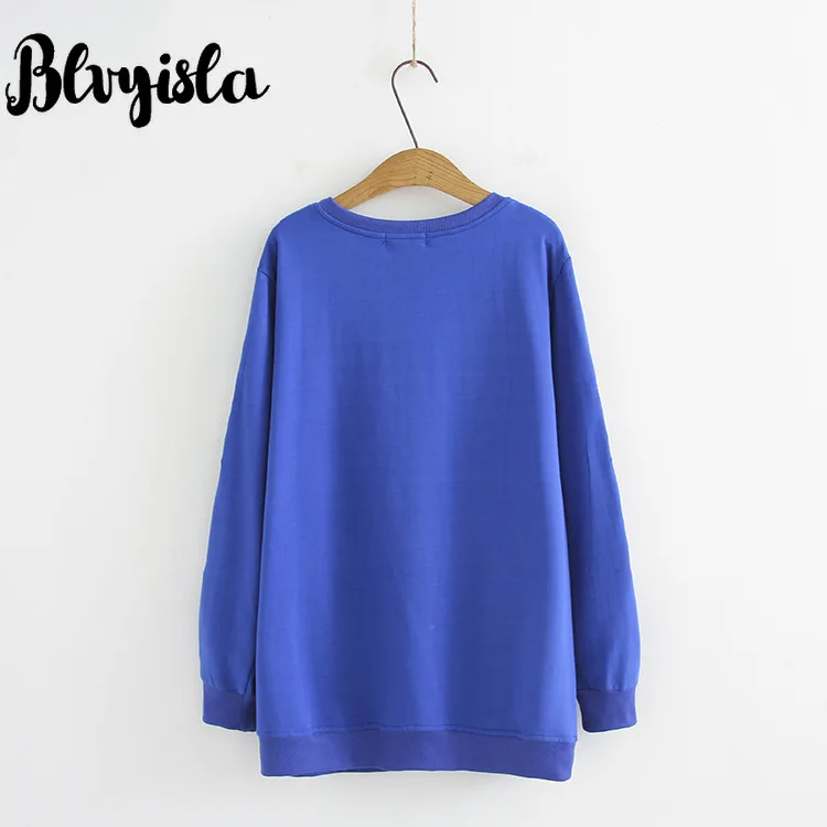 Blvyisla 4XL негабаритный свободный большой карман зимние теплые толстовки женские шикарные вышитые цветочные специальные толстовки Топы пуловеры