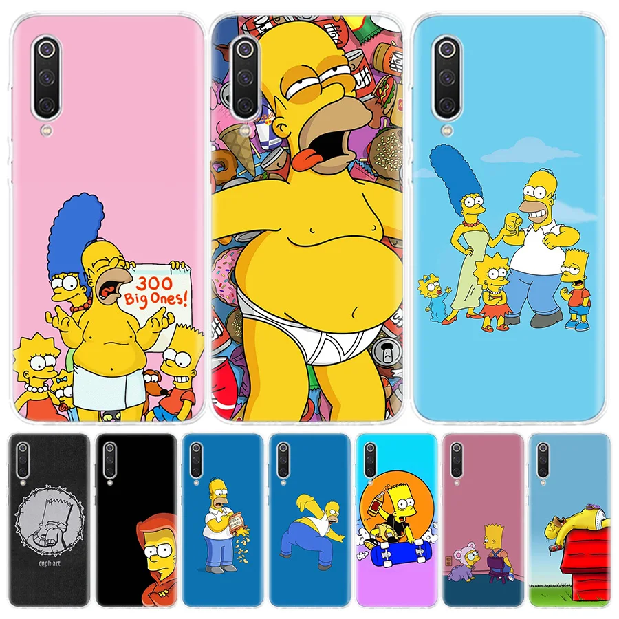 

The Simpsons Yellow Phone Case for Xiaomi Redmi Note 9S 8T 8 7 8A 7 7A 6A 4X S2 K20 K30 MI 9 8 CC9 F1 Pro Fashion Cover Capa