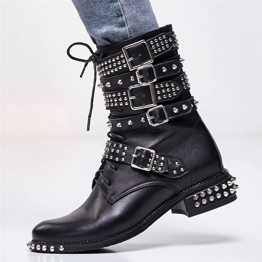 spike studded boots