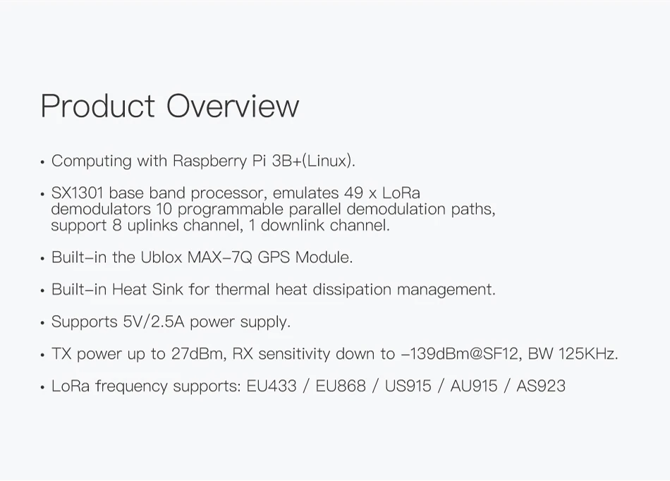 IoT in a Box Powered Pilot Gateway Pro с Semtech SX1301 и Raspberry Pi 3B+ и Ublox MAX-7Q