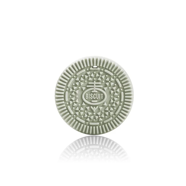 Cute-idea 1Pc Biscuits Baby Silicone Teether Food Grade OREO Cookie Teether DIY Baby Chew Necklace Teething Toys Baby goods 44