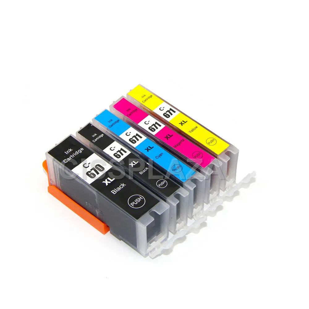 CISSPLAZA 10x PGI670 CLI671 чернильный картридж совместим с Canon MG5760 MG5765 MG5766 MG6860 MG6865 TS6060 TS5060 TS9060 TS8060