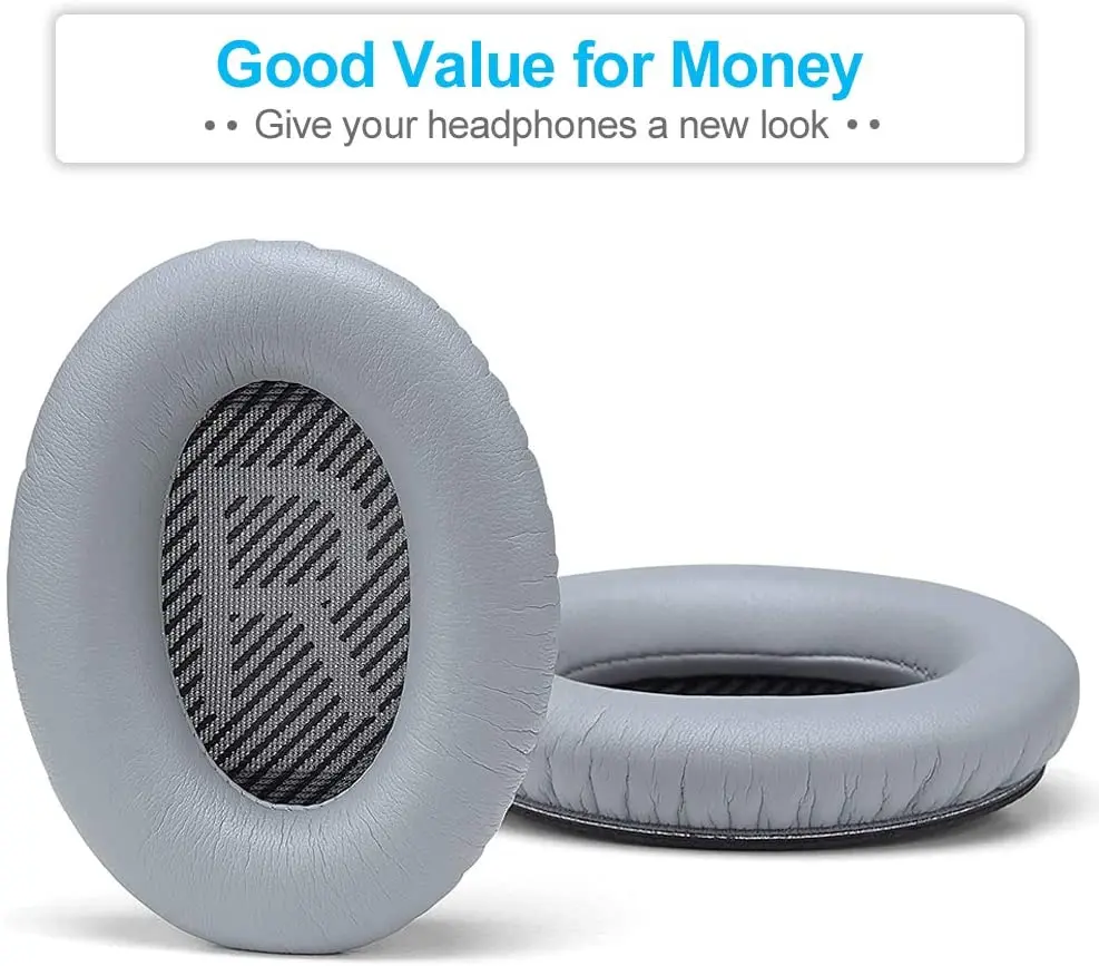 Cuscinetti Auricolari Di Ricambio Con Memory Foam In Pelle Proteica Per Bose Silenzicomfort 35 Ii (Qc35 Ii) (Comfort 35 (Qc35) Over-Ear