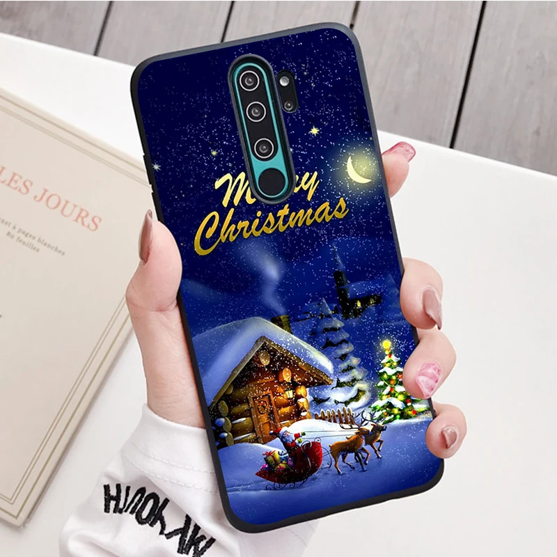 Chúc Giáng Sinh Silicone Ốp Lưng Điện Thoại Redmi Note 8 7 Pro S 8T Cho Redmi 9 7A Bao vỏ