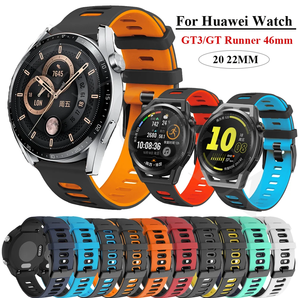 Ремешок для часов Huawei Watch GT3 GT Runner 46 мм браслет наручных 3 42 GT2 Pro аксессуары 20 22 |