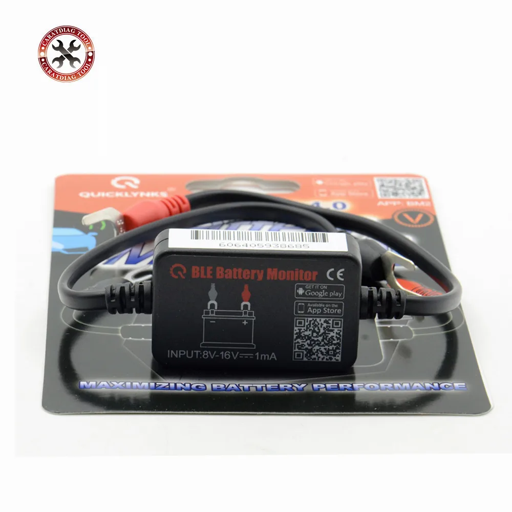 12V Bluetooth 4.0 BM2 Battery monitor Tester Diagnostic Tool Android IOS iphone Digital Analyzer Battery Measurement Units battery monitoring tester