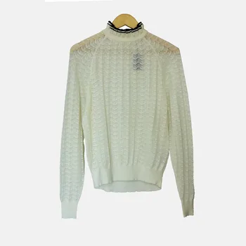 

2019 Autumn and Winter Princess Style Sweet Lace Collar Women Sweater