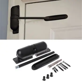 

Black Adjustable Surface Mounted Automatic Spring Door Closer Fire Rated Stopper