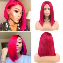 Best Price 99J/Burgundy Short Bob Human Hair Wigs 4x4 Lace Closure Wig Pre Plucked Brazilian Straight Lace Front Wigs For Women Remy Hair Best Price 99J/Burgundy Short Bob Human Hair Wigs 4x4 Lace Closure Wig Pre Plucked Brazilian Straight Lace Front Wigs For Women Remy Hair