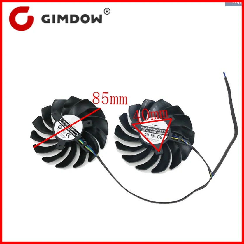Новый вентилятор для видеокарты PLD09210S12HH 2 шт./лот 4 контакта 85 мм MSI RX470 RX480 RX570 RX580 |