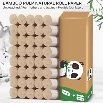 

16 Rolls Soft Toilet Paper Tissue 4-layer Household Rollss Paper Without Adjunct Non-Smell Home Bathroom Kitchen Accessories