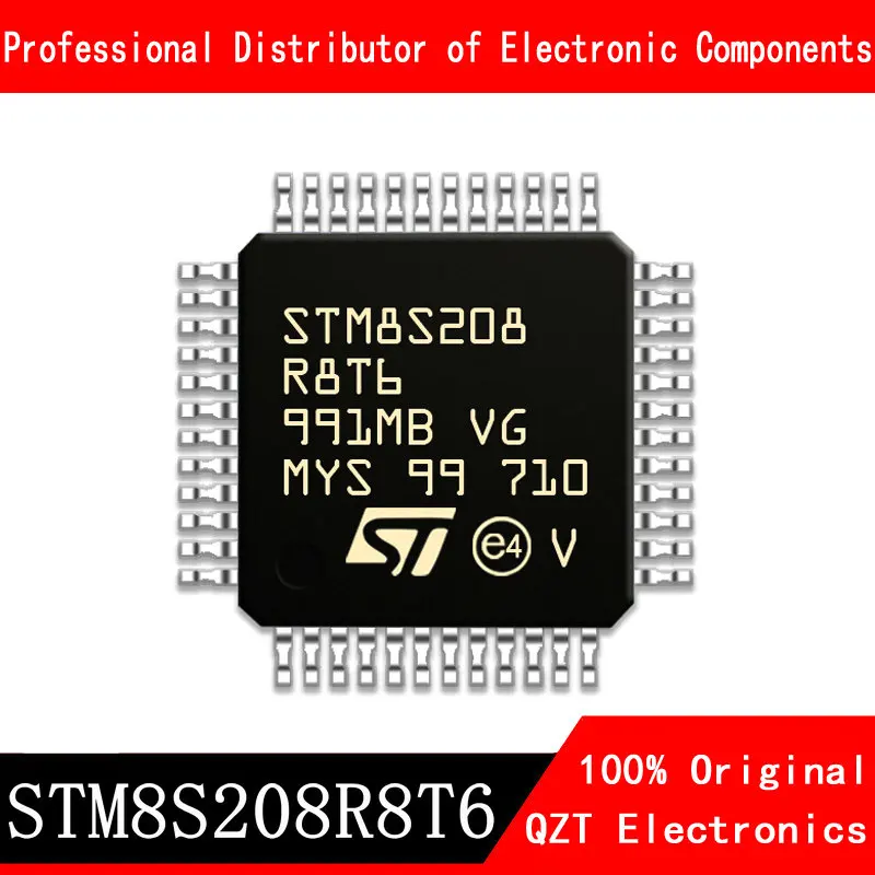 5pcs/lot new original STM8S208R8T6 STM8S208 LQFP64 microcontroller MCU In Stock