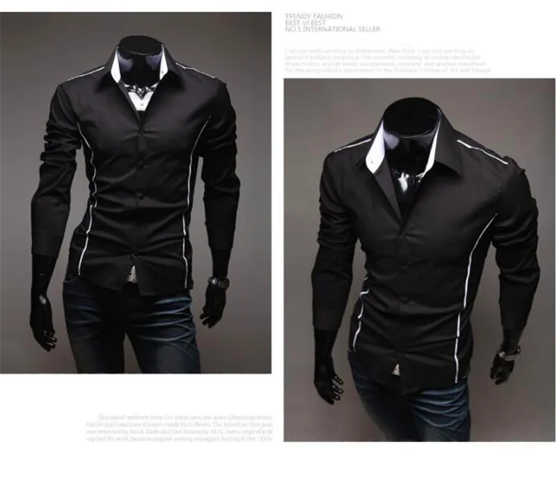 Весна осень хлопок Slim Fit платье рубашка мужская с длинным рукавом Повседневные черные белые серые рубашки однотонные мужские рубашки XXXL