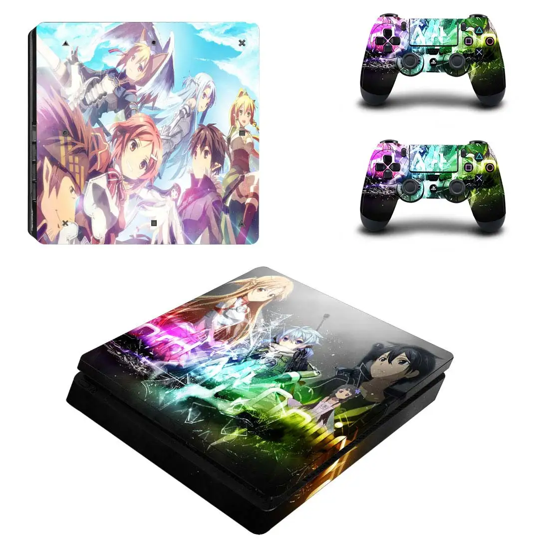 Меч искусство онлайн полное покрытие PS4 тонкий стикер s Play станция 4 кожа Наклейка для playstation 4 PS4 тонкий консоль и контроллер скины