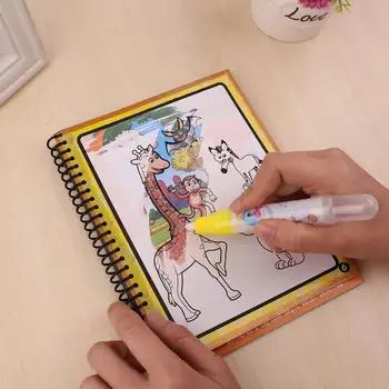 

Reusable Coloring Magic Water Painting Book Kids Doodle Write Board Drawing Book Coloring Painting Board Eaily Educational toy