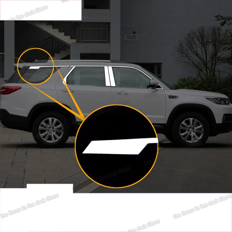 Lsrtw2017 украшения из нержавеющей стали для окна автомобиля changan cs95 2017 2018 20019 2020 2021