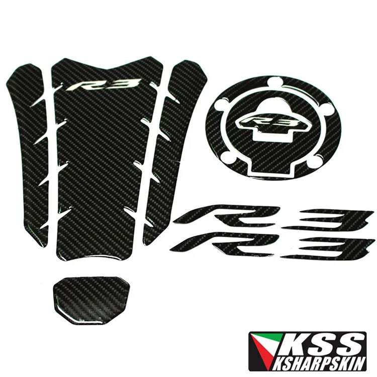 3D наклейка ADESIVI эмблема защитный Танк Pad Cas Крышка для YAMAHA YZF R3