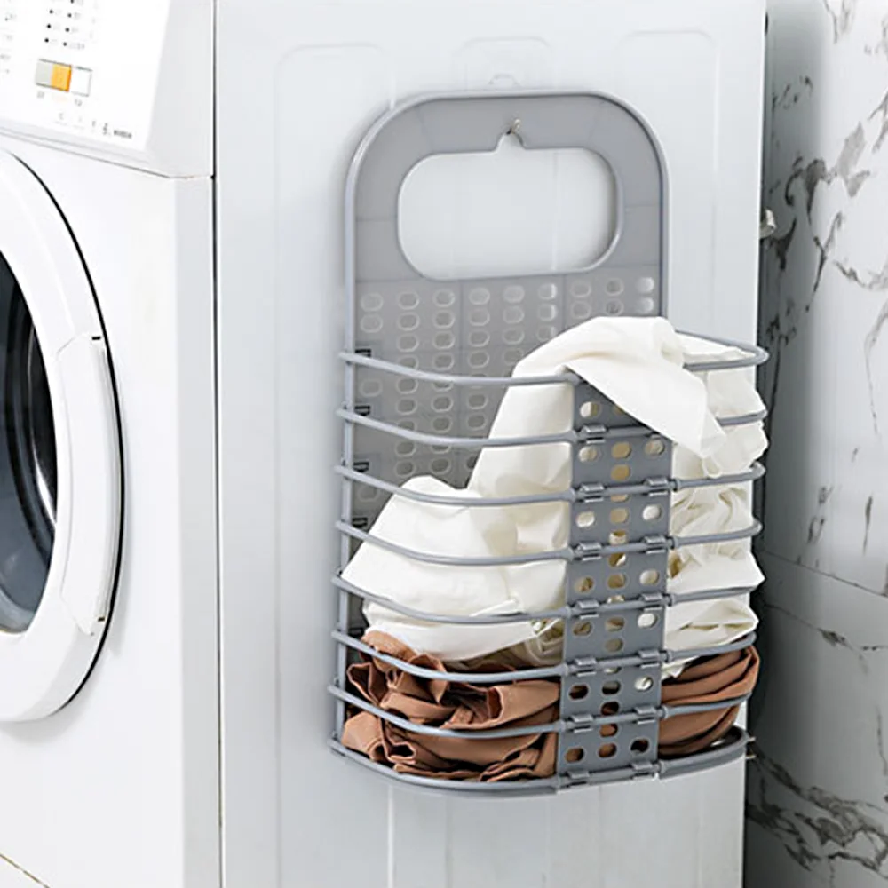 Корзина для грязной одежды складная корзина белья в ванную комнату настенная