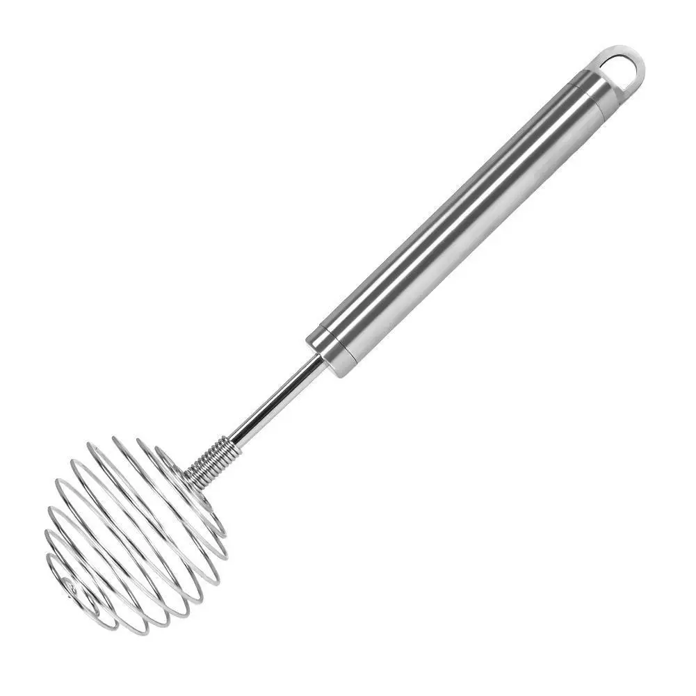 

Stainless Steel Spiral shape Manual Whisk Frother Blender Egg Tools Kitchen Supplies Tool Beater Gadgets Kitchen Egg Stirre Z7E6