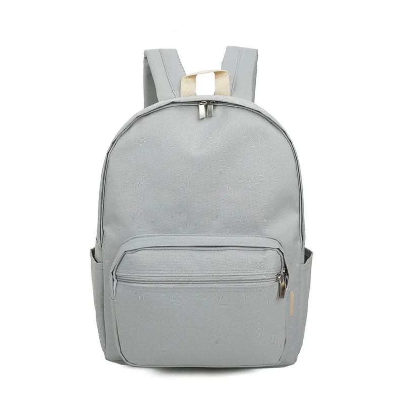 

2016 School Season New Style Korean-style University Style WOMEN'S Backpack Solid Color Waterproof Nylon School Bag