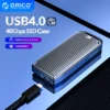 ORICO LSDT USB4.0 M.2 boîtier SSD 40Gbps M2 étui NVMe Compatible avec Thunderbolt 3 4 USB3.2 USB 3.1 3.0 type-c protocoles multiples ► Photo 1/6