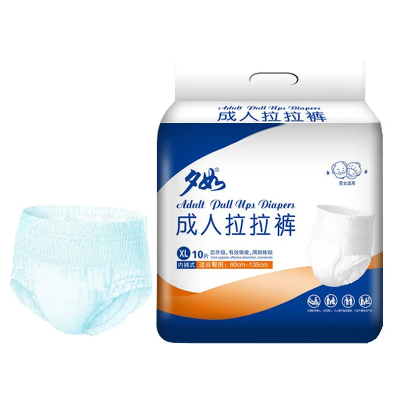 10pcs Adult Pullup Pants For The Elderly L Underwear Diaper High  Elasticity Side Leakage Prevention Breathable Nursing  Adult Diapers   AliExpress