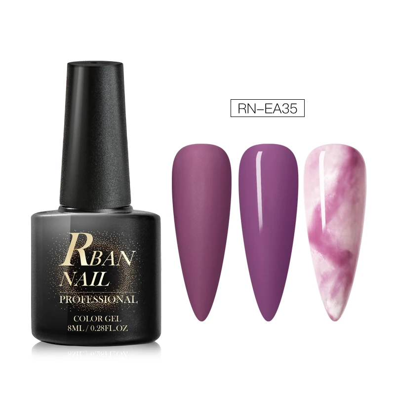 EES07838 RBAN NAIL 8 мл матовый Гель-лак для ногтей телесный цвет серия эффект мрамора цветения Гель-лак для ногтей Полупостоянный Гель-лак для ногтей - Цвет: EES07838