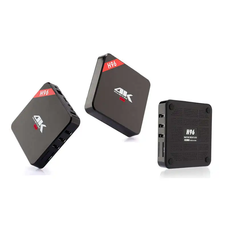 Топ H96 Rk3229 Android 7,1 четырехъядерный Смарт ТВ приставка 1 Гб+ 8 Гб Поддержка Wifi 100M Lan Bluetooth 4,0 4K медиаплеер телеприставка