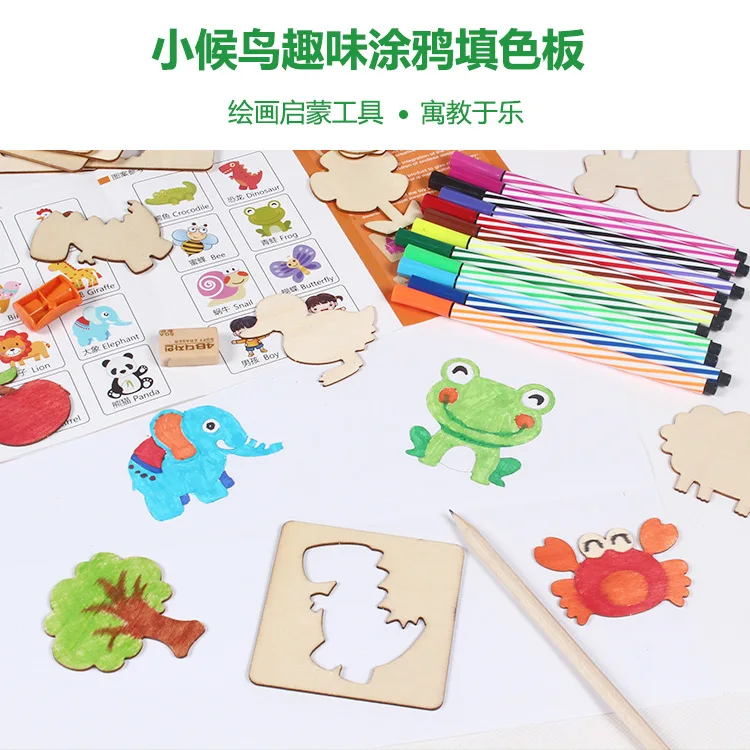 [Маленький перелетных птиц] стиль Лидер продаж продукта граффити Sketchpad детских развивающих науки и развивающая игрушка