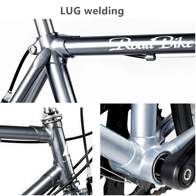 Stainless Steel Bike Steel Lugged Frame Stainless Steel Road Bike