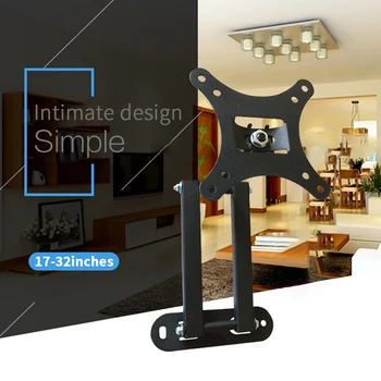 

17-32inch Rack Adjustable Angle Screen Telescopic Hanging TV Bracket Wall Mounted Rotatable Universal Easy Install Living Room