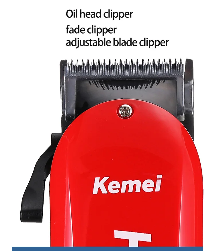 Kemei машинка для стрижки волос, Профессиональная Беспроводная Машинка для стрижки волос для мужчин, электрическая машинка для стрижки бороды, масляная голова, машинка для стрижки волос