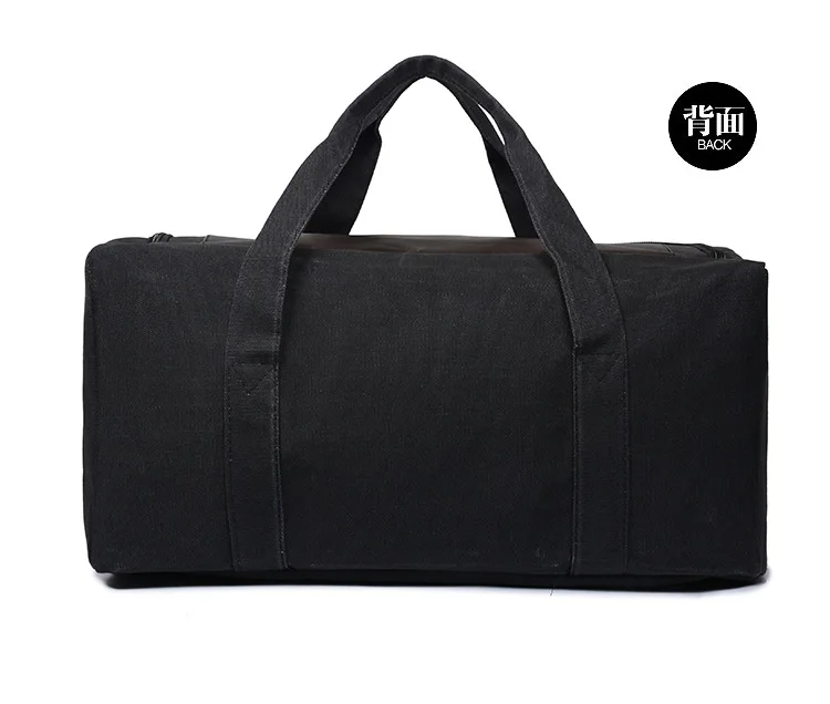 1PCS Large Capacity Canvas Hand-held Slung Men's Luggage Travel Shoulder Bag Luggage Bag Padded Travel Bag