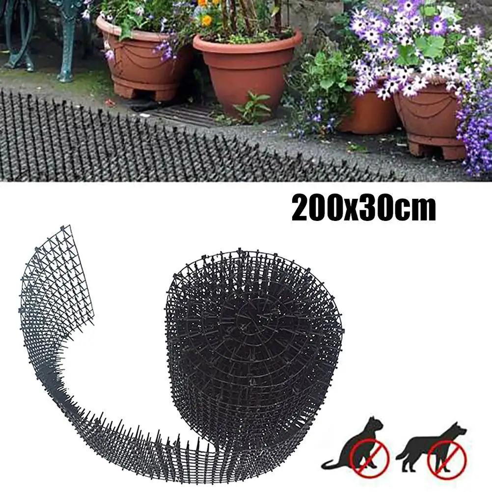 1PCS Cat Scat Mat With Spikes Prickle Strips Plastic Anti-Cats Network Digging Stopper Keep Animals Away