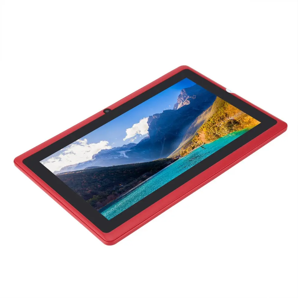 7 дюймов планшеты для детей PC 512MB+ 4GB A33 quad core Dual camera 1024*600 Android 4,4 Tablet PC с силиконовой крышкой