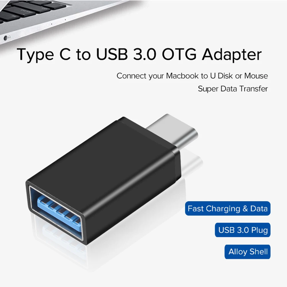 

USB OTG Type C to USB 3.0 Adapter OTG Fast Charging Data Type-C Mobile Phone Cables Converter for Huawei Samsung Xiaomi Macbook