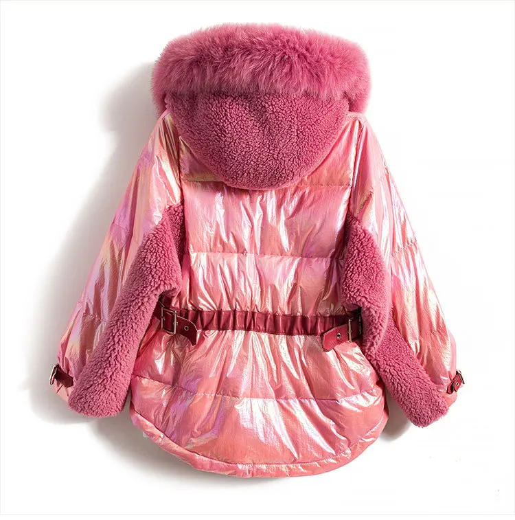 New Style Fashion ke li rong Really Fox Fur Collar down Jacket Coat 3562