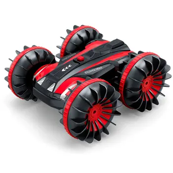 

2.4GHz 4WD 1:18 RC Car Birthday Vehicle Amphibious Off Road Waterproof Racing Track Gift Kids Boat Rotatable Double-sided Stunt