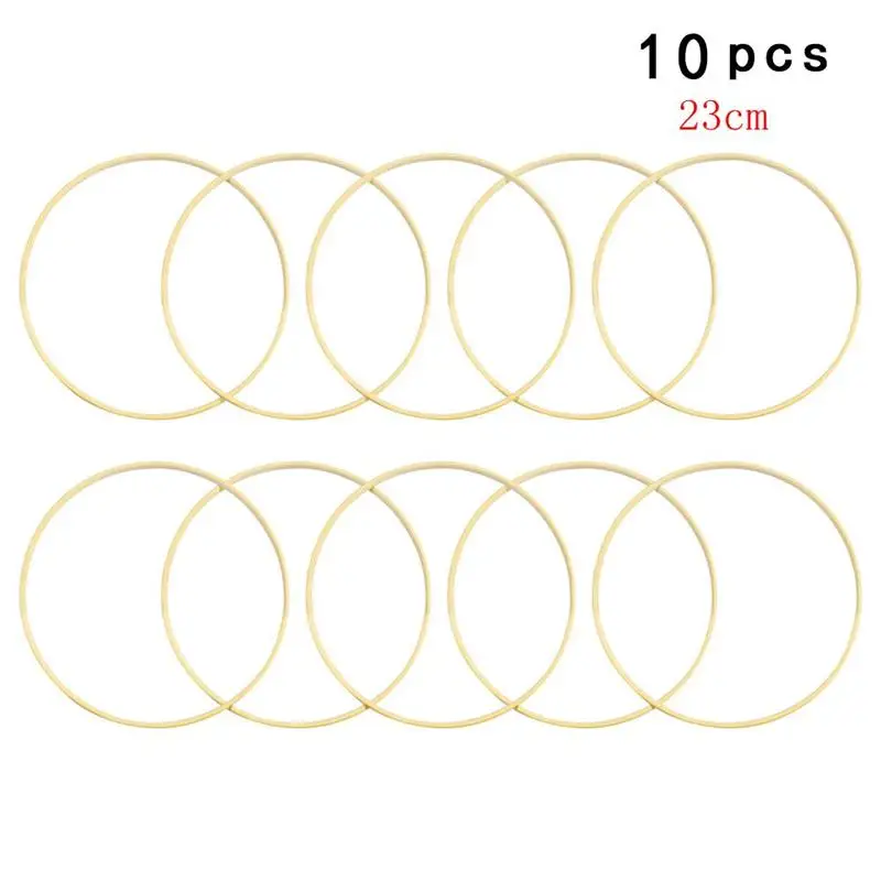 

10pcs 23cm Diameter Dream Catcher Ring Round Wooden Bamboo Hoop DIY Craft Tools