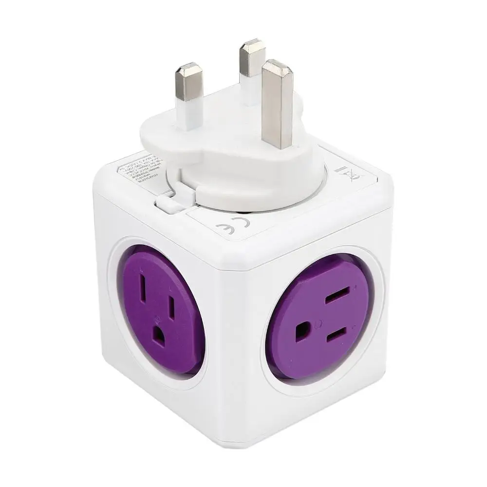 США Plug power Cube shape домашняя офисная настенная розетка адаптер мульти-силовые розетки полоса удлинитель адаптер розетка