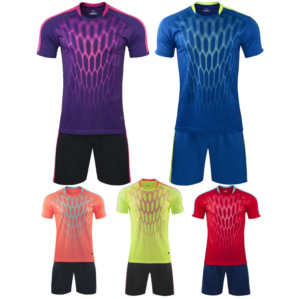 

Men profession Soccer Jerseys Set Survetement Football Shirts Tracksuit Short Sleeve Sport Kit Clothing Uniforms Custom Printing