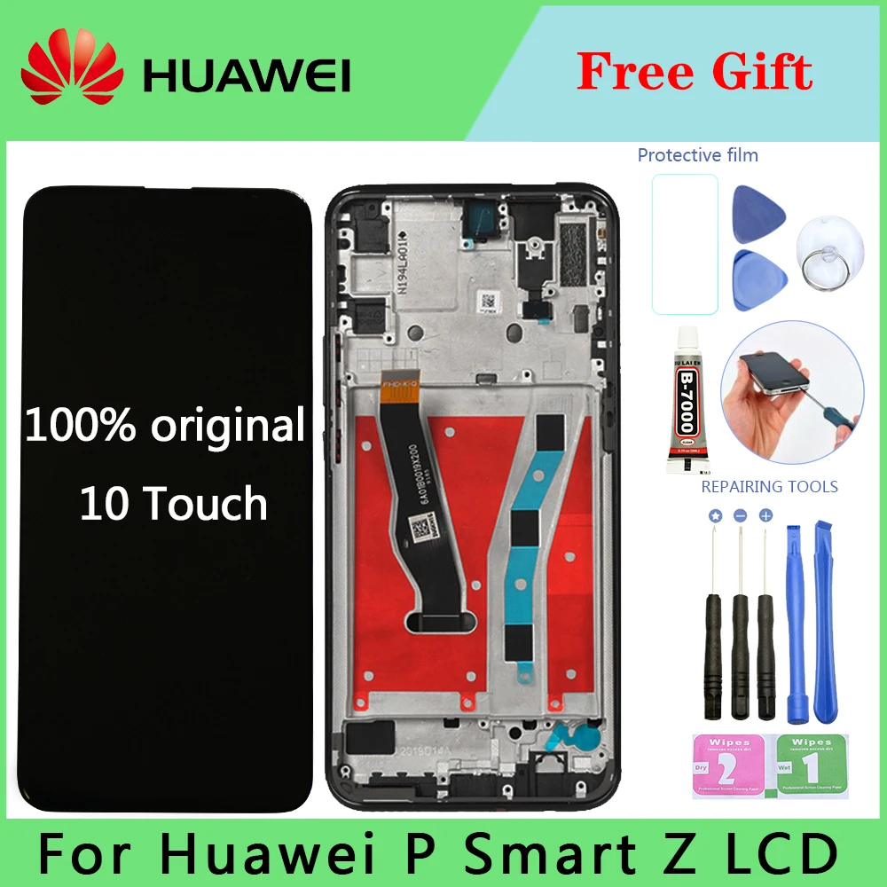 Original LCD For HUAWEI P Smart Z lcd Display Touch Screen with Frame huawei Spare Repair Parts | Мобильные телефоны и