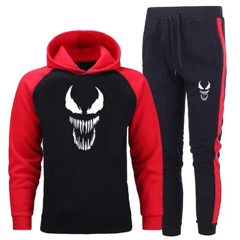 

Autumn Winter Tracksuit Men Sweat Suits Fashion Casual Men's Sets Mens Hooded printing Hoodies+Pants Brand Men's Sweatshirts