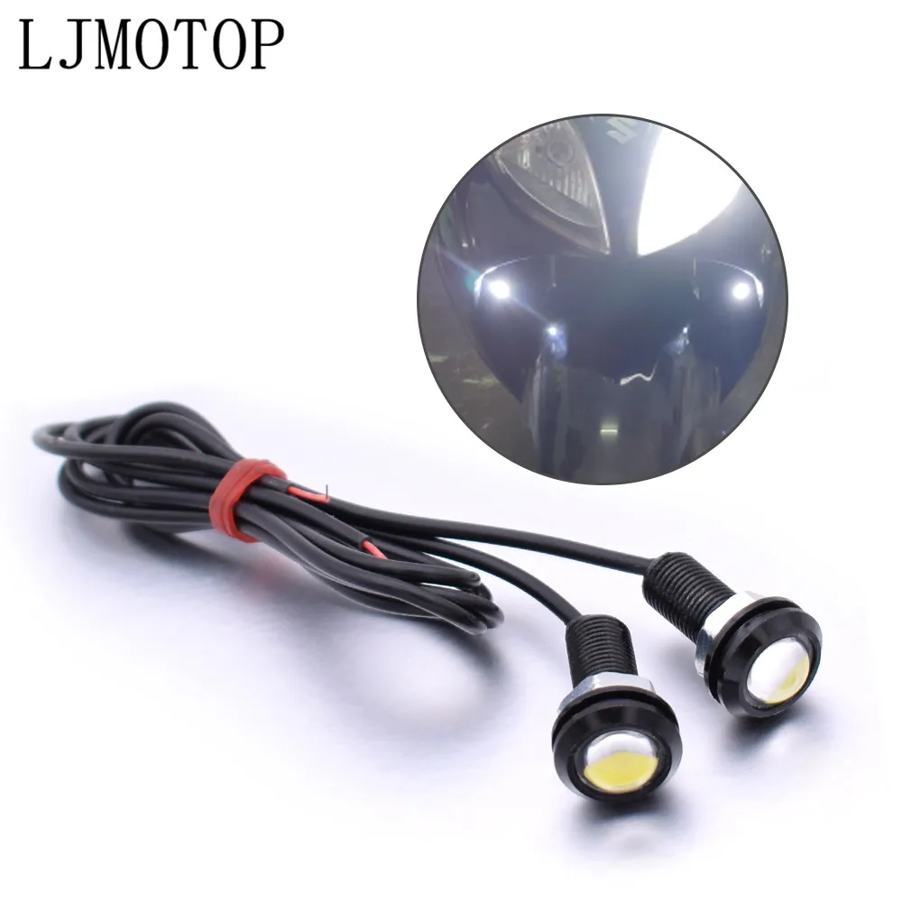 DC 12V Eagle Eye LED 18 мм Hawkeye DRL дневные ходовые огни сигнальная лампа для YAMAHA XMAX 125/250/300/400