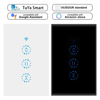 

WiFi Smart Home Electrical Touch Smart Blinds Curtain Switch TUYA APP Voice Control By Alexa Echo Google Home Blinds Motor