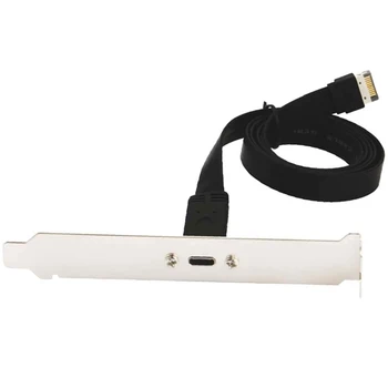 

USB-C Panel Cable Mount Motherboard Header Extension Adapter,Front Panel Extension Cable for Internal 3.1 10G Gen2 20Pin