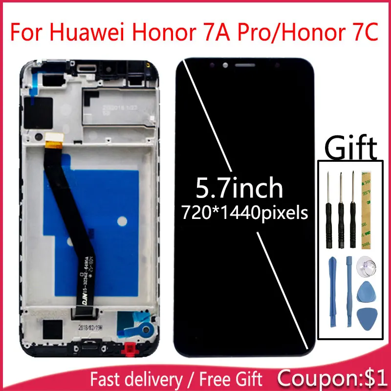 

LCD Display Touch Screen For Huawei Honor 7A Pro/Honor 7C/Y6 2018/Y6 Prime 2018 Display With Touch Screen Assembly