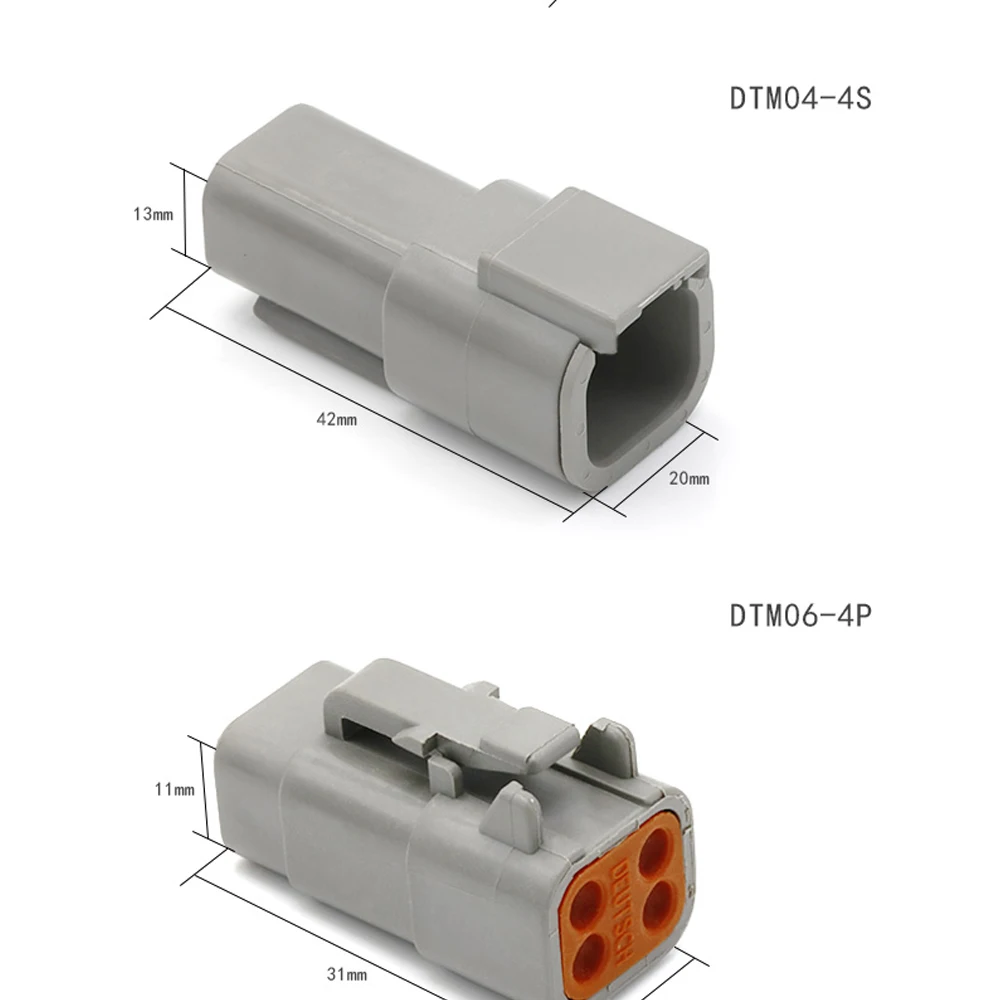 Conector impermeável dos conectores automotivos do pino