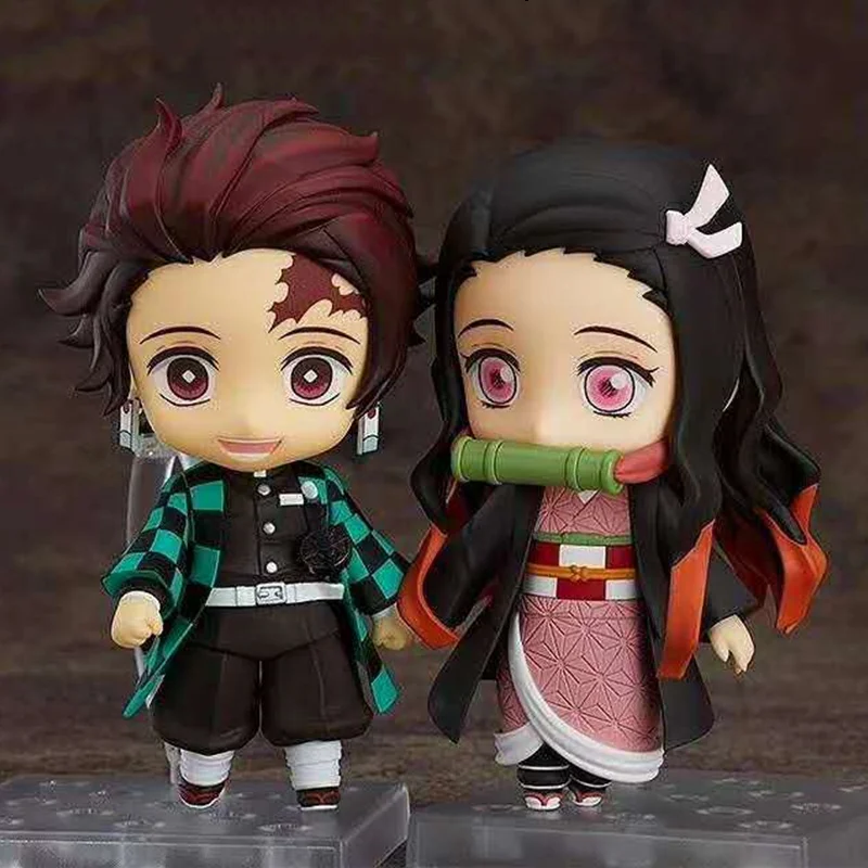 Action Figure Demon Slayer Kamado Nezuko #1194 Kimetsu no Yaiba Anime Cute PVC Toys Statue Tanjirou Demonic Figma Model Juguetes