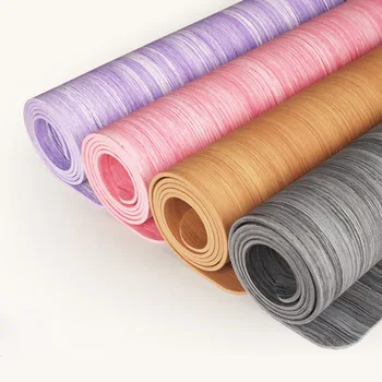 

POE material light luxury fitness yoga mat wood grain non-slip yoga mat widening 68cm shop tensile durable mat